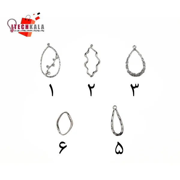 قاب دفرمه نقره ای مدل 004