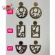 بیس مولتی استایل گوشواره کد  65 تا 67 (1 جفت)