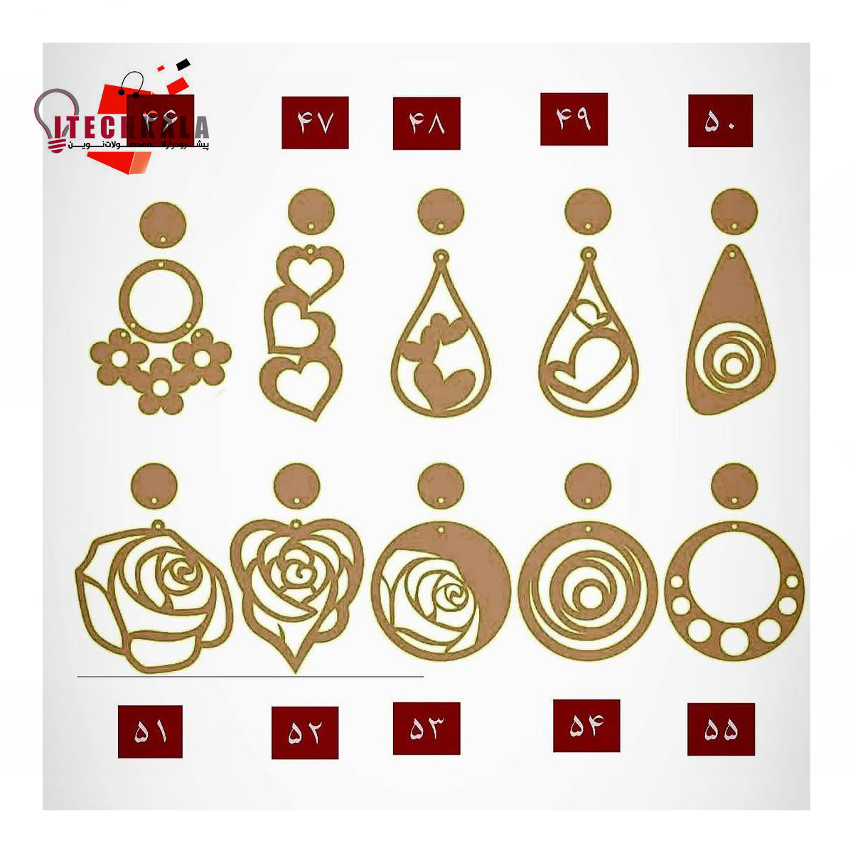 بیس مولتی استایل گوشواره نقره ای (10 عددی)
