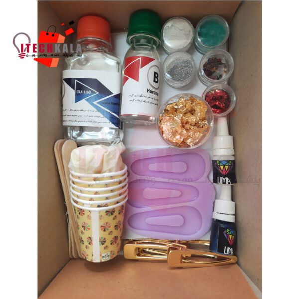 بسته ساخت 10 عدد گل سر رزینی