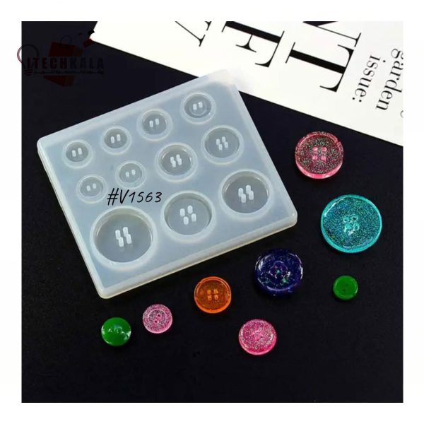 قالب سیلیکونی دکمه ساده