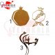 ورق طلای مقوایی طرح یلدا