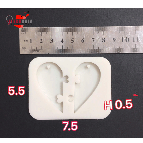 sil-mold-heart قالب سیلیکونی قلب پازلی